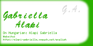 gabriella alapi business card